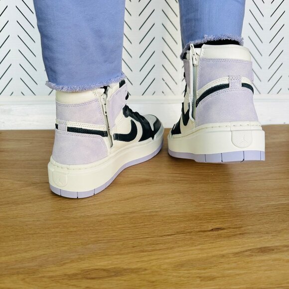 ❤️Air Jordan 1 Elevate Hi Titanium Womens Shoes Platform 8.5 Purple DN3253-500❤️ - Picture 6 of 13